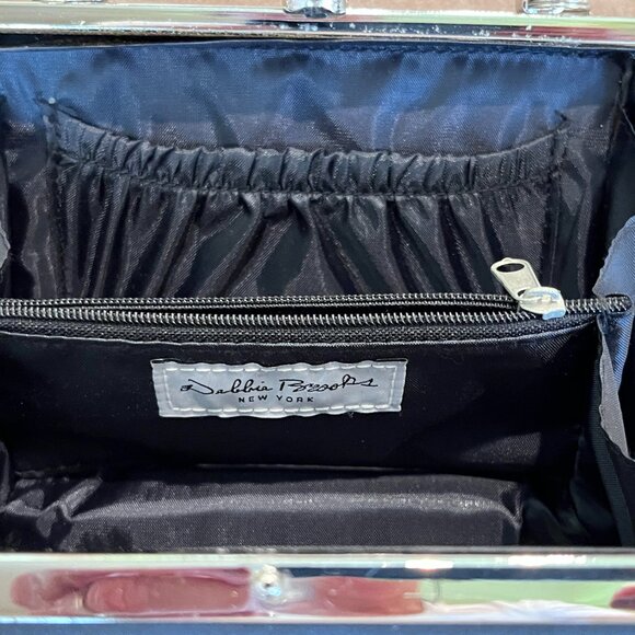 DEBBIE BROOKS BLACK "SHOE GIRL" DESIGNER CLUTCH - PURSE HANDBAG SMALL (4.5"X7"X2 - Picture 5 of 8